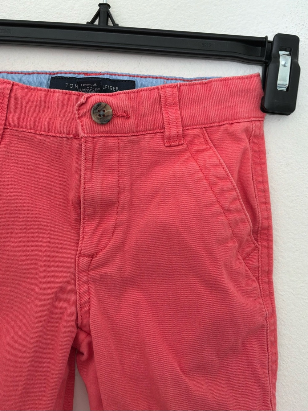 Tommy Hilfiger Toddler Boys Coral Chino Pants Size 3T Cotton Flat Front - Picture 5 of 9